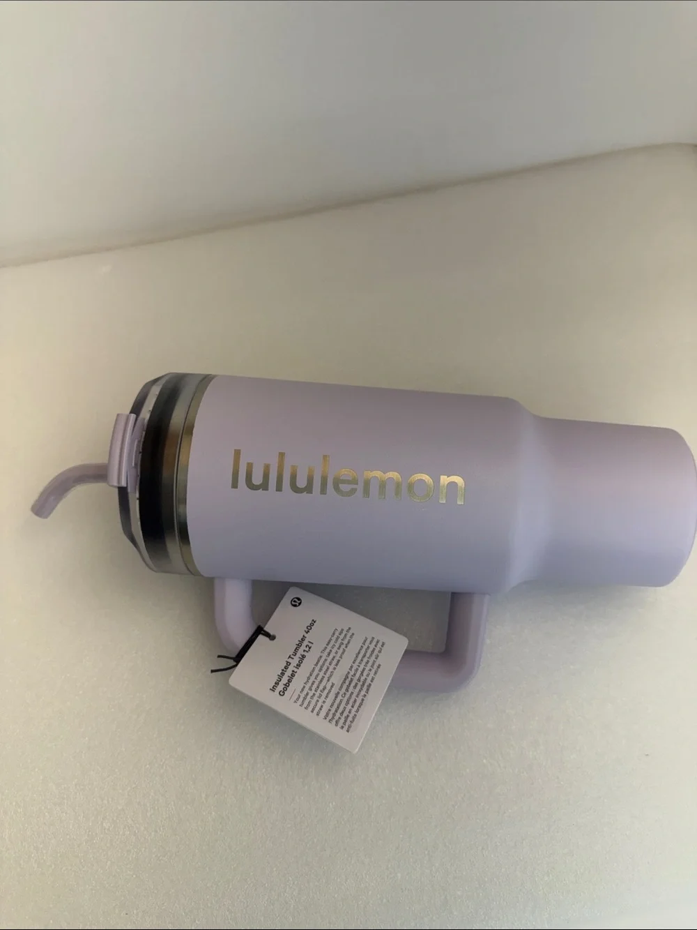 🆕 LULULEMON Insulated Tumbler 40oz Faint Lavender NWT - Picture 10 of 15
